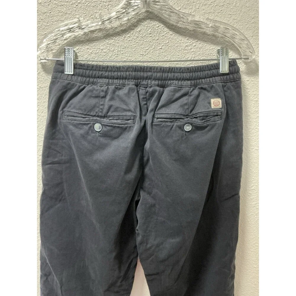 Marine Layer Elastic Waist Drawstring Pants Shorts Navy Blue Coastal Casual S
